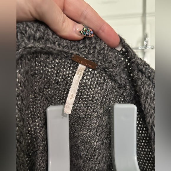 Free People Women's Wool Laines Boho Hippie Short Pea Coat Classic Beige Size S - Picture 8 of 13